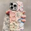 Oil Painting Flowers Suitable For IPhone 15 Pro/14 Pro Max/13/12 Pro Max/11 Lens Full Coverage High-end New Anti-fall Protective Case