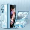 Suitable For Samsung Z Fold5 Mobile Phone Case Fold4/3 Hinged Electroplated Lens Case Film W23 Folding Screen Protective Case