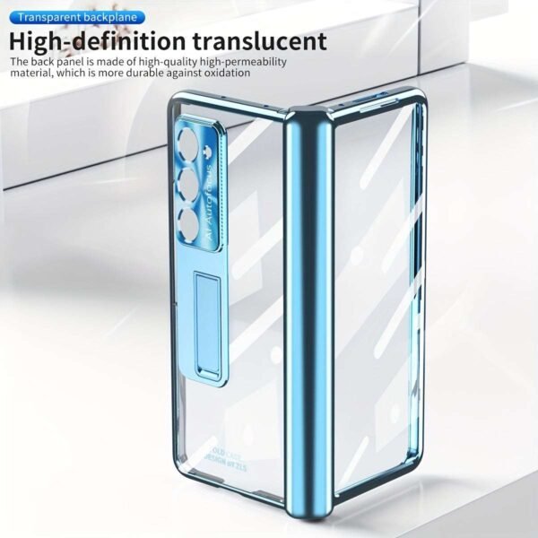 Suitable For Samsung Z Fold5 Mobile Phone Case Fold4/3 Hinged Electroplated Lens Case Film W23 Folding Screen Protective Case