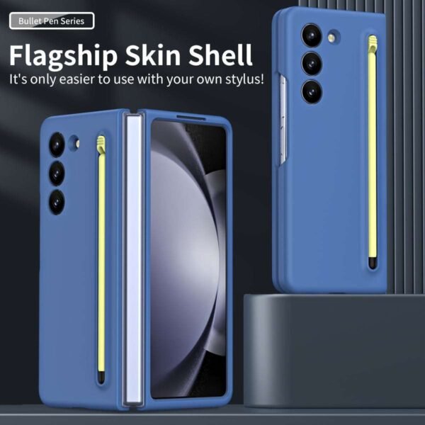 Thin And Slim Phone Case, Suitable For Samsung Galaxy Z Fold5 Fold4 Fold3 Fold, With Stylus Pen And Built-in Tempered Glass HD Screen Protector