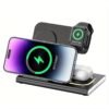 Wireless Charging Station, 4 In 1 Wireless Charger Stand, Multi Fast Wireless Charging Dock For iPhone Multiple Devices For IPhone 14/14 Plus/13/12/11/Pro/Max/X/XS/XR/8, For iWatch Ultra/8/7/6/5/4/3/2/SE, For Airpods 3/2/Pro, For Samsung S23 Ultra/S22/S21