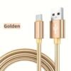 Nylon USB Type C Cable Fast Charging Data Cord For Samsung/Xiaomi/vivo/oppo/Redmi And More USB C Smartphones Charger Cable