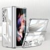 Suitable For Samsung Z Fold5 Mobile Phone Case Fold4/3 Hinged Electroplated Lens Case Film W23 Folding Screen Protective Case