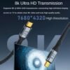 Usb 4.0 Data Cable 240w Fast Charging Line 40gbps High Speed 8k 60hz Hd Video Cable Multi-functional Type-c 4.0