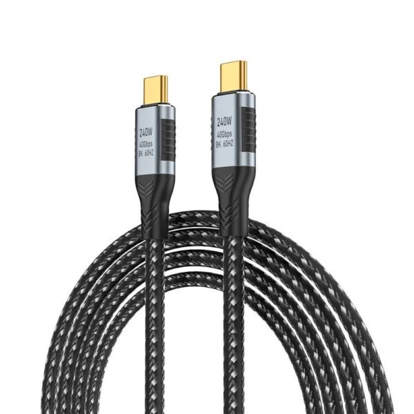 Usb 4.0 Data Cable 240w Fast Charging Line 40gbps High Speed 8k 60hz Hd Video Cable Multi-functional Type-c 4.0