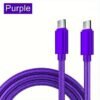 5A 60W USB C To Type C Cable USB PD Fast Charging Charger Cable With LED Display Wire Cord USB-C 5A TypeC USBC Cable For Macbook Pro Air Laptop, For IPhone 15 Pro Max Samsung Mobile Phone Data Cable