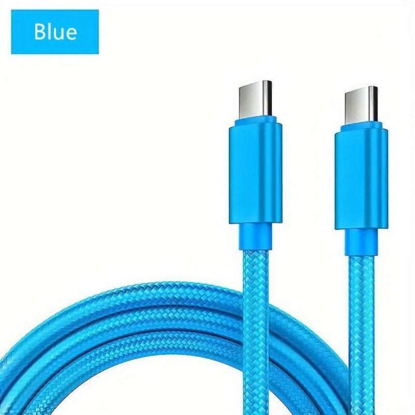 5A 60W USB C To Type C Cable USB PD Fast Charging Charger Cable With LED Display Wire Cord USB-C 5A TypeC USBC Cable For Macbook Pro Air Laptop, For IPhone 15 Pro Max Samsung Mobile Phone Data Cable