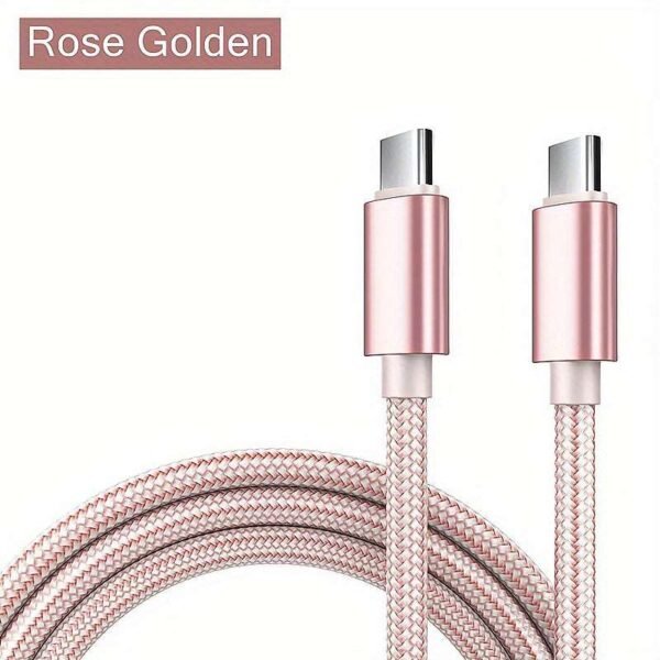 5A 60W USB C To Type C Cable USB PD Fast Charging Charger Cable With LED Display Wire Cord USB-C 5A TypeC USBC Cable For Macbook Pro Air Laptop, For IPhone 15 Pro Max Samsung Mobile Phone Data Cable