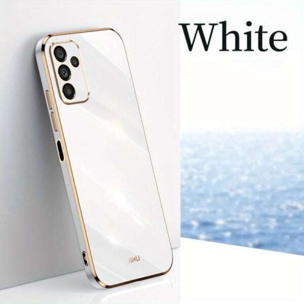For Samsung Galaxy S23 FE S23 S23 Plus S23 Ultra Shockproof Straight Edge Electroplated Phone Case