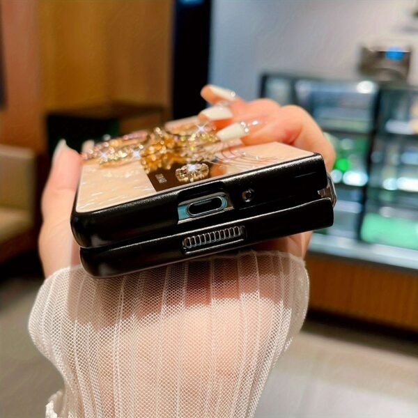 Dreamy Butterfly Flower Decor Phone Case For Samsung Fold 5/4/3