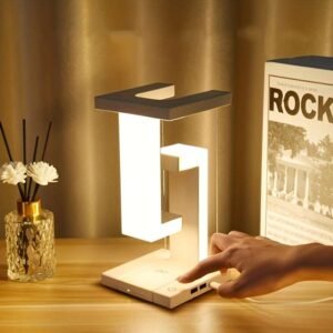 Smartphone Wireless Charging LED Desk Lamp - 10W Floating Light With Touch Switch, USB Type-C Interface, Home Romantic Decoration & Luxury Gift