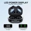New Wireless Earbuds for Running Sports, Noise Cancelling Wireless Earphones with Earhooks Pure Bass Sound, Over Ear Headphones with Dual-LED Display, Earphones Built-in Microphone, Noise Cancelling Headset