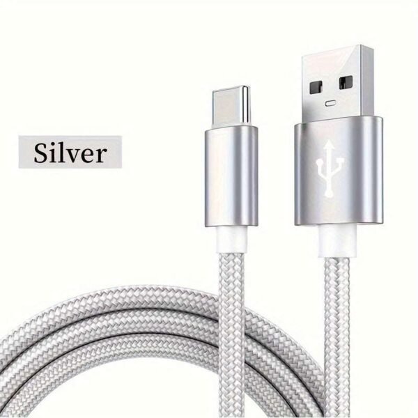 Nylon USB Type C Cable Fast Charging Data Cord For Samsung/Xiaomi/vivo/oppo/Redmi And More USB C Smartphones Charger Cable