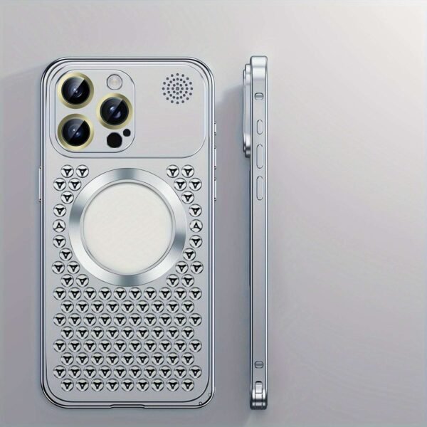 Metal Case For IPhone 15/15 Plus/15 Pro/15 ProMax, Aluminium Alloy Cover Case With Aromatherapy, Full Body Rugged Shockproof Protective, Scratch-resistant Metal Back Cover, Cooling Shell, Creative Gift For Friend