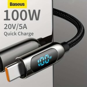 Baseus 100W Display Fast Charging Data Cable Type-C to Type-C