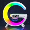 Mini Multifunction Wireless Charging Pad Stand Speaker TF RGB Night Light Fast Charging Station For IPhone14 13 12 For Samsung Xiaomi