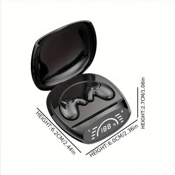 Ultra-thin Stick On Ear Mini Bluetooth Earphones Dual Ear Sleep Earphones