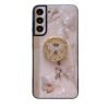 For Samsung Galaxy S23 FE/S23+/S23/S22+/S22/S21 Ultra/S21+/S21/A52 Phone Case Ladies Girl, Luxury Cute Sparkling Rhinestone Butterfly Flower Design With Ring Stand, Electroplated Glitter Girl Hard Case