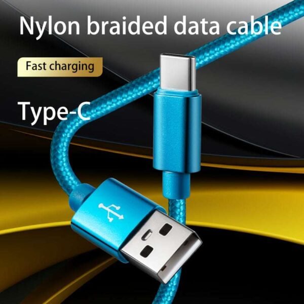 USB Type C Cable Fast Charging Data Cord For Samsung, Redmi, OnePlus Mobile Phone Charging Cable
