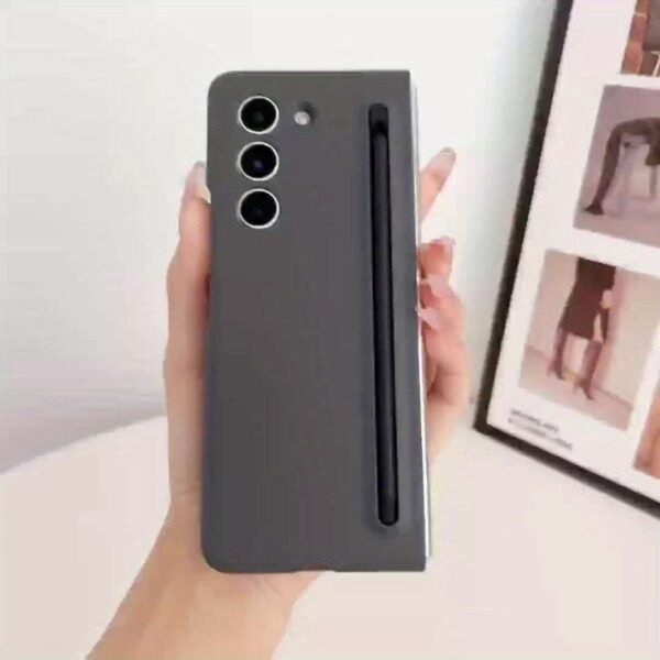 Thin And Slim Phone Case, Suitable For Samsung Galaxy Z Fold5 Fold4 Fold3 Fold, With Stylus Pen And Built-in Tempered Glass HD Screen Protector