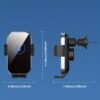 Car-mounted Bracket, Car-mounted Wireless Charger, Automatic Sensing Opening And Closing, Tempered Glass, Car Charger, 15W Fast Charging for iPhone, Samsung, And Google Phones