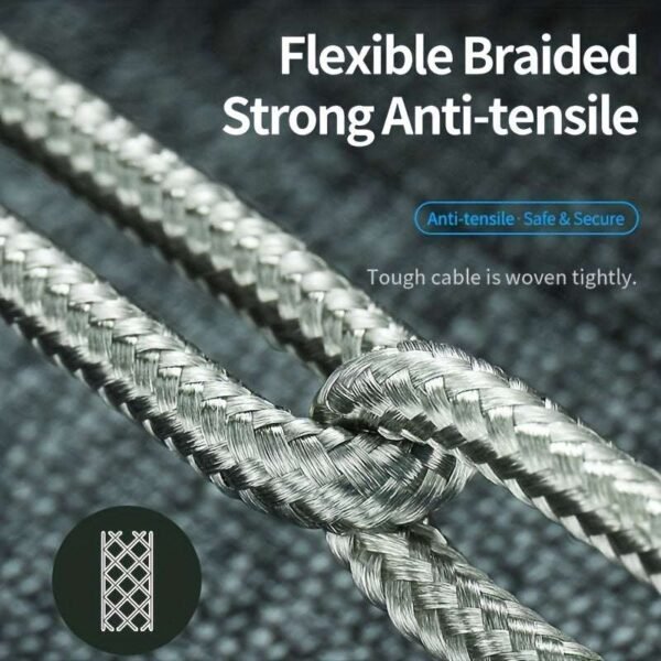 Nylon USB Type C Cable Fast Charging Data Cord For Samsung/Xiaomi/vivo/oppo/Redmi And More USB C Smartphones Charger Cable