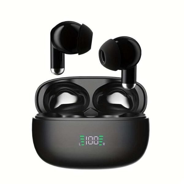 Wireless Earbuds, TWS Earphones With Mic, Earphones For Listening To Music, Sport, Stereo In Ear Headphones With LED Display Charing Case