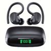 Wireless Earbuds Built in Noise Reduction Mic Clear Calls Headphones LED Power Display Charging Case Light Weight Earphones for Sports Workout