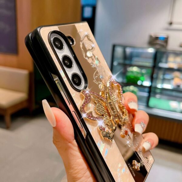 Dreamy Butterfly Flower Decor Phone Case For Samsung Fold 5/4/3