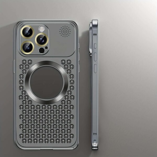 Metal Case For IPhone 15/15 Plus/15 Pro/15 ProMax, Aluminium Alloy Cover Case With Aromatherapy, Full Body Rugged Shockproof Protective, Scratch-resistant Metal Back Cover, Cooling Shell, Creative Gift For Friend