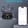 Wireless Headphones, Earbuds Wireless Running With ENC Noise Cancelling Mic, BT 5.3 Earphones 3D Deep Bass Over Ear, Sports Ear Buds Earhooks For IOS/Android