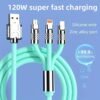 1pc/2pcs/3pcs Multi-Charging Cable 3-In-1 Type-C Data Ultra-Fast Charging Cable For Iphone/Type-C/Samsung/Xiaomi And More MFI Certificate