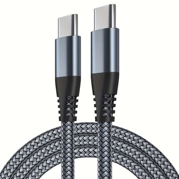 6a52f4f54e1ab3dd89a9e08763c4be3f.jpg USB C To USB C Charger Cable 60W 3 Packs 3.3 Ft 6.6 Ft 10 Ft Type C Charging Cable Cable 3A Fast Charging USBC To USBC Cable, Nylon Braided Aluminum Data Cable For Samsung S23 S22 S21 Note 20 Ultra, IPad Pro 12.9 Air Mini MacBook Air