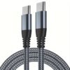 6c77d9bf-a032-45c2-92f5-ea30c3fde468_1001x1001_0c058c5d-cfca-4e8e-a427-462731a70202.jpg USB C To USB C Charger Cable 60W 3 Packs 3.3 Ft 6.6 Ft 10 Ft Type C Charging Cable Cable 3A Fast Charging USBC To USBC Cable, Nylon Braided Aluminum Data Cable For Samsung S23 S22 S21 Note 20 Ultra, IPad Pro 12.9 Air Mini MacBook Air
