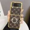 Printing Is Suitable For Samsung Folding Style Zflip3 Mobile Phone Case Women For Zflip4 New High-end For Zflip5 Creative Fashion Ins Trend Brand High-end Simple