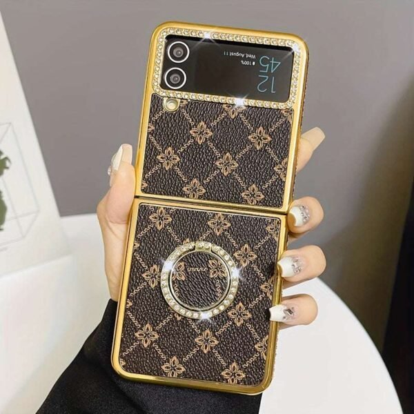 Printing Is Suitable For Samsung Folding Style Zflip3 Mobile Phone Case Women For Zflip4 New High-end For Zflip5 Creative Fashion Ins Trend Brand High-end Simple