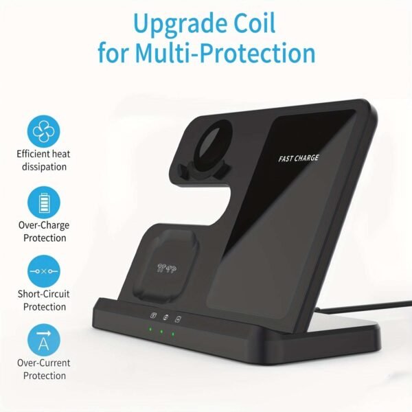 2023 New Wireless Charger 3 In 1 For Samsung Charging Station For Galaxy S23 S22 S21 S20 Ultra FE/Note 20 10 9/Z Flip Fold Series, Galaxy Watch 5 Pro/5/4/3/Active 2/1, Buds+/Pro/Live