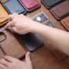 SUTENI Wallet Phone Case Card Holder Faux Leather Magnetic Pocket Cover Magnetic Wireless Charging For IPhone 12 13 14 15 Pro Max Plus