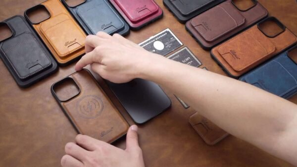 SUTENI Wallet Phone Case Card Holder Faux Leather Magnetic Pocket Cover Magnetic Wireless Charging For IPhone 12 13 14 15 Pro Max Plus