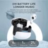 Langsdom Theta BT 5.3 Wireless Earbuds, Dual Mode for Game & Music, ENC Talking Noise Canceling Compatible with iOS, Android, Tablets