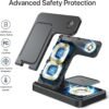 Wireless Charger, Charging Station 3 In 1, Fast Wireless Charger Stand For IPhone 14/13/12/11/Pro/Max/Plus/XS/XR/X/8, For IWatch 8/7/6/5/4/3/2/SE & AirPods