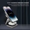 Three-in-one Folding Magnetic Suction Folding Wireless Charger, Plug And Play, Mobile Phone Earphone Watch Charging At The Same Time, Type-C Input, Maximum Output Mobile Phone 15W Watch 3W Earphone 5W