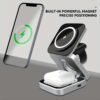 Three-in-one Folding Magnetic Suction Folding Wireless Charger, Plug And Play, Mobile Phone Earphone Watch Charging At The Same Time, Type-C Input, Maximum Output Mobile Phone 15W Watch 3W Earphone 5W