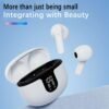 In ear wireless earphones with HIFI sound quality, true wireless all-round stereo earphones with low delay, automatic connection, high-definition noise reduction, large battery life, and LED digital display of battery life