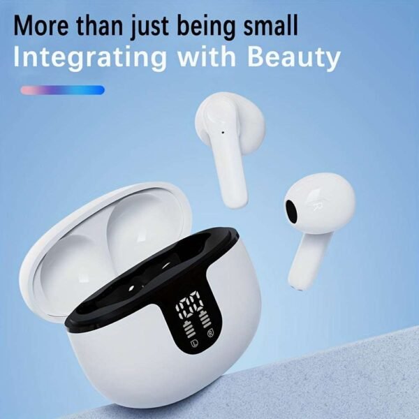 In ear wireless earphones with HIFI sound quality, true wireless all-round stereo earphones with low delay, automatic connection, high-definition noise reduction, large battery life, and LED digital display of battery life