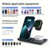 Hot sale 3-in-1 wireless charger, double coil mobile phone wireless charging