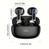 Wireless Earbuds, TWS Earphones With Mic, Earphones For Listening To Music, Sport, Stereo In Ear Headphones With LED Display Charing Case