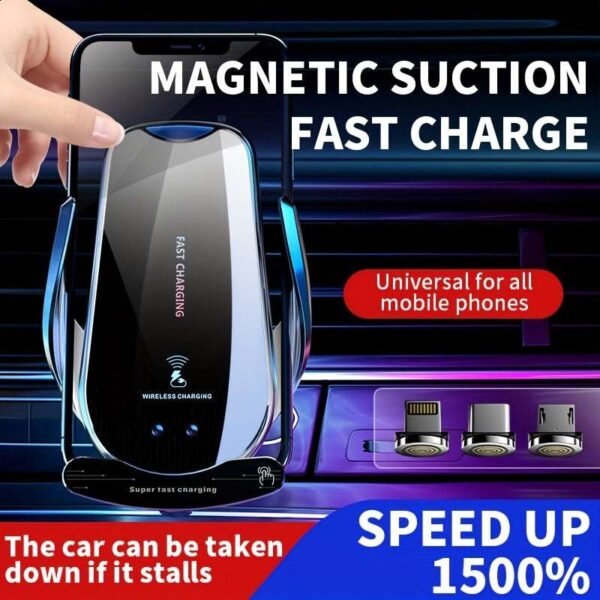 Car Phone Holder 25W Fast Wireless Charger Automatic Intelligent Infrared Air Vent Mount Charging for All Smartphone