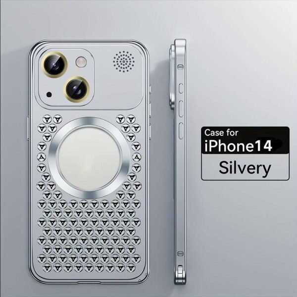 Metal Printed Phone Case For IPhone 15/15 Plus/15 Pro/15 ProMax, Cooling Shell, Creative Gift For IPhone 14/14 Plus/14 Pro/14 ProMax, Gift For Easter Day, Christmas, Halloween, Friend Or Yourself