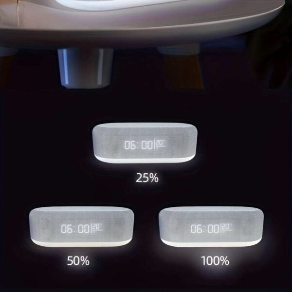 Wireless Charger Time Alarm Clock LED Light Thermometer Earphone Phone Chargers 15W Fast Charging Dock Station For IPhone Samsung